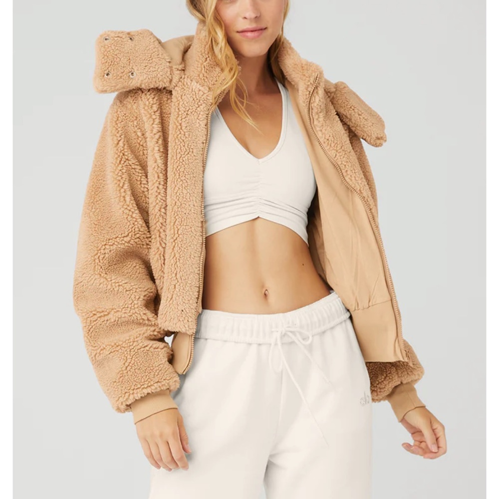 Alo Foxy Sherpa Jacket Camel XS